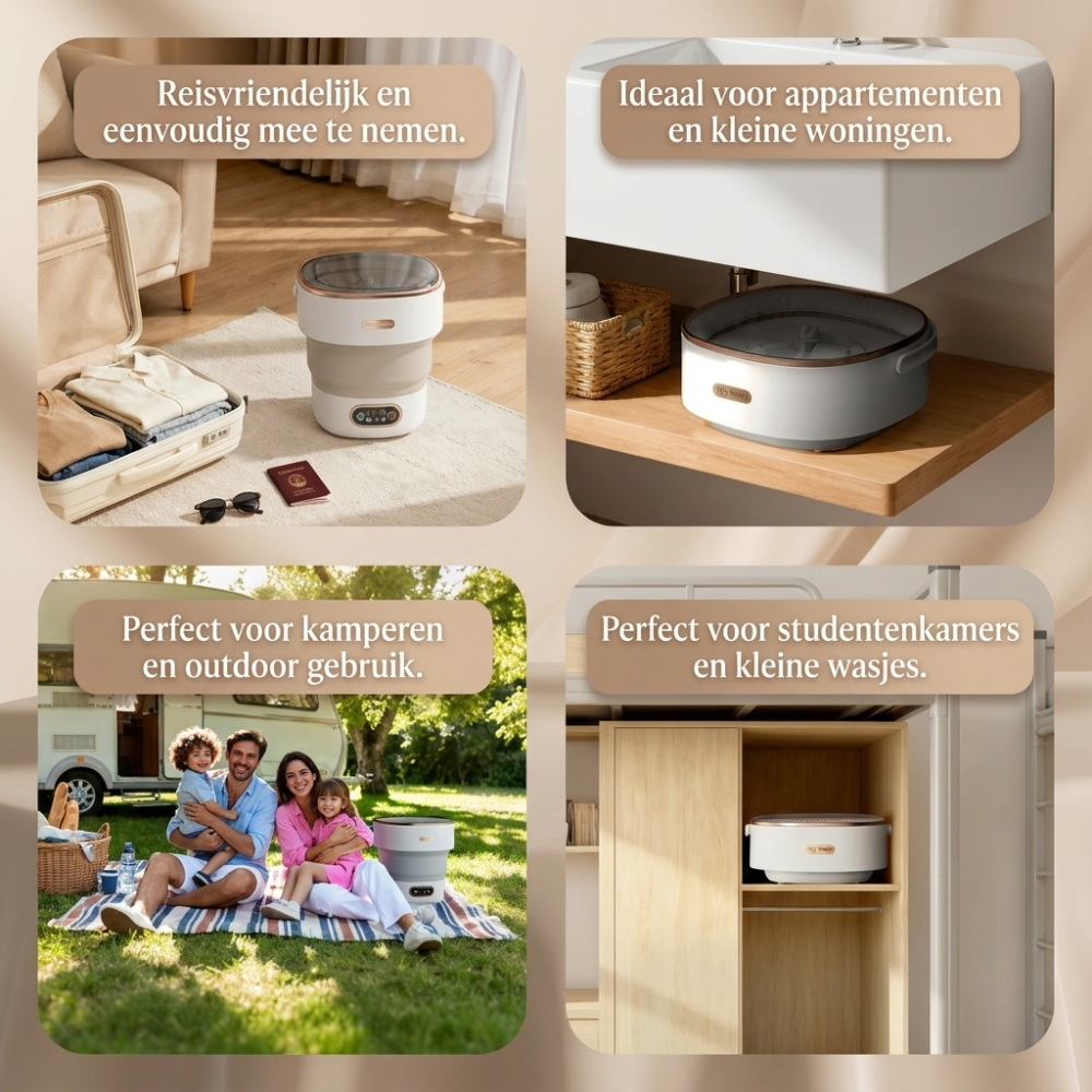 Vora Opvouwbare Camping Wasmachine
