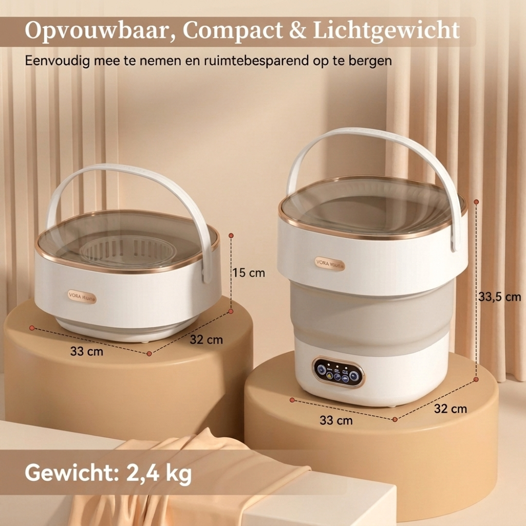 Vora Opvouwbare Camping Wasmachine